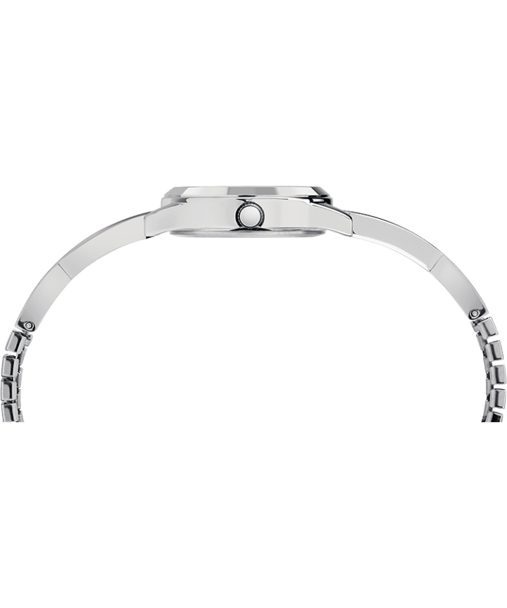 Fashion Stretch Bangle 25mm Expansion Band Watch Chrome/Silver-Tone large