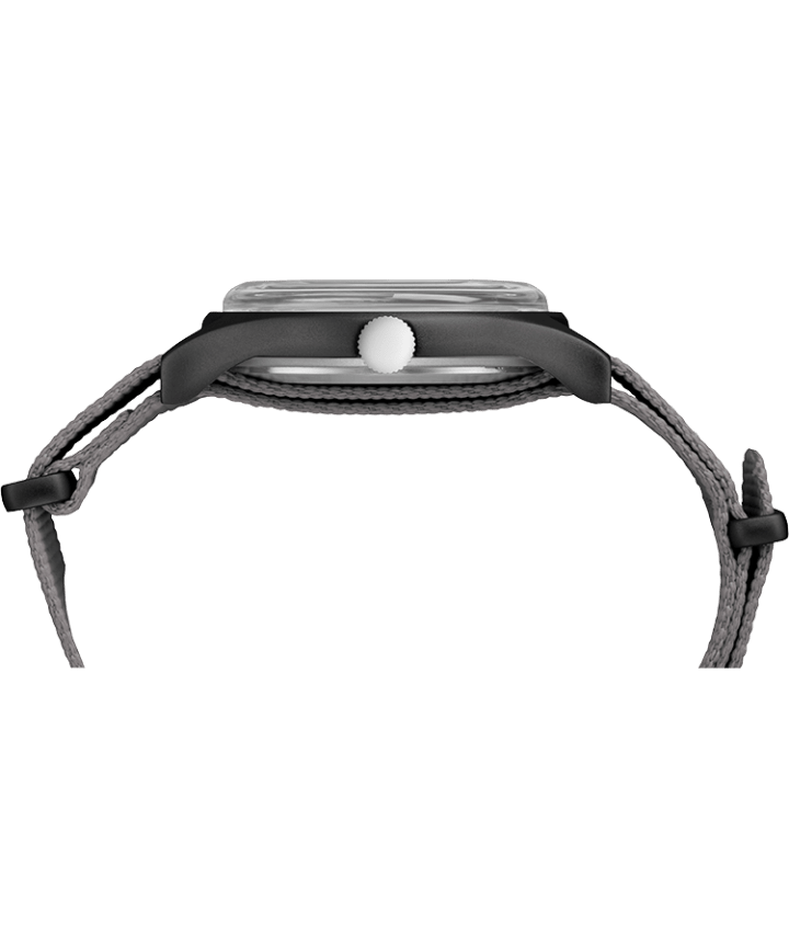 MK1 Aluminum 40mm Fabric Strap Watch Gray large