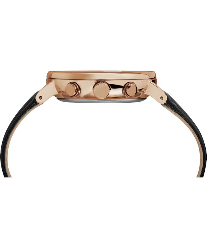 Fairfield Chronograph 41mm Leather Strap Watch Rose-Gold-Tone/Black large