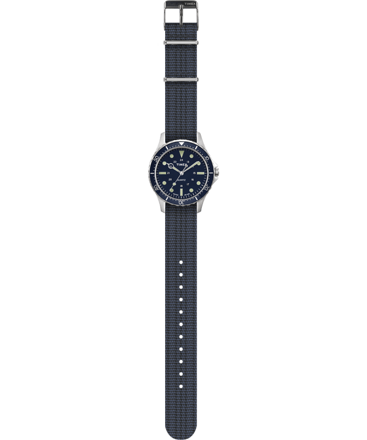 Navi Harbor 38mm Fabric Strap Watch Blue/Blue large