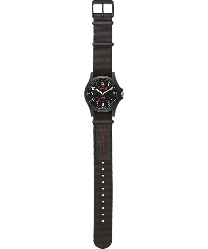 Acadia 40mm Fabric Strap Watch Black large