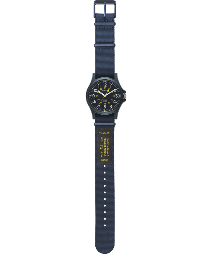 Acadia 40mm Fabric Strap Watch Blue large