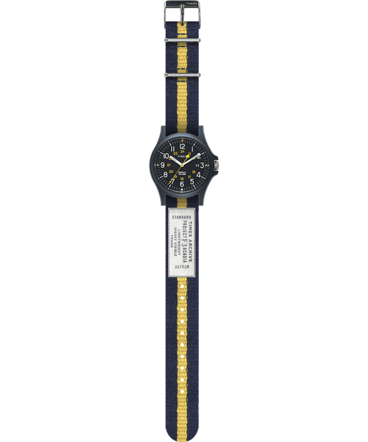 Acadia 40mm Fabric Strap Watch Blue large