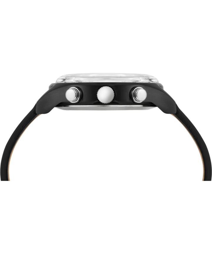 MK1 Supernova™ Chronograph 42mm Leather Strap Watch Black large