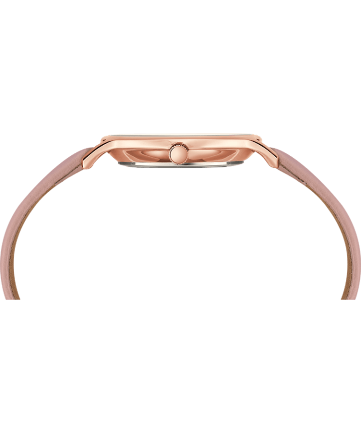 Metropolitan 34mm Leather Strap Watch Rose-Gold-Tone/Pink/Mother-of-Pearl large
