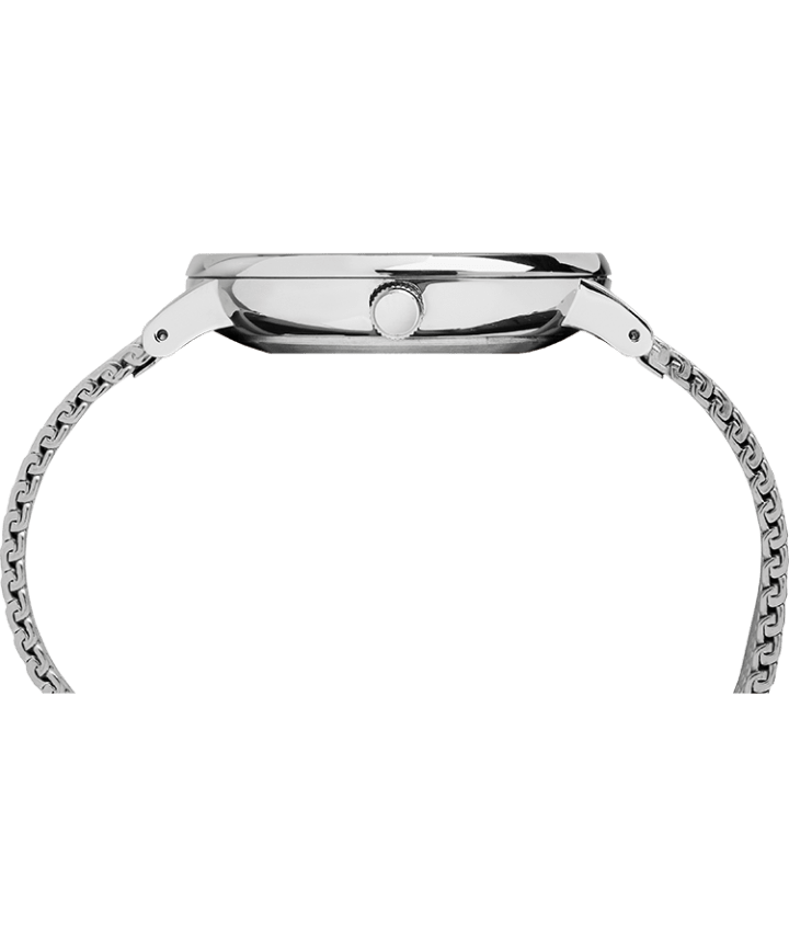 Fairfield 41mm Stainless Steel Mesh Band Watch Silver-Tone/Stainless-Steel/Blue large