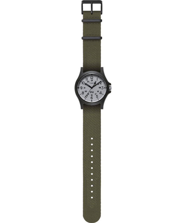Acadia 40mm Fabric Strap Watch Green large