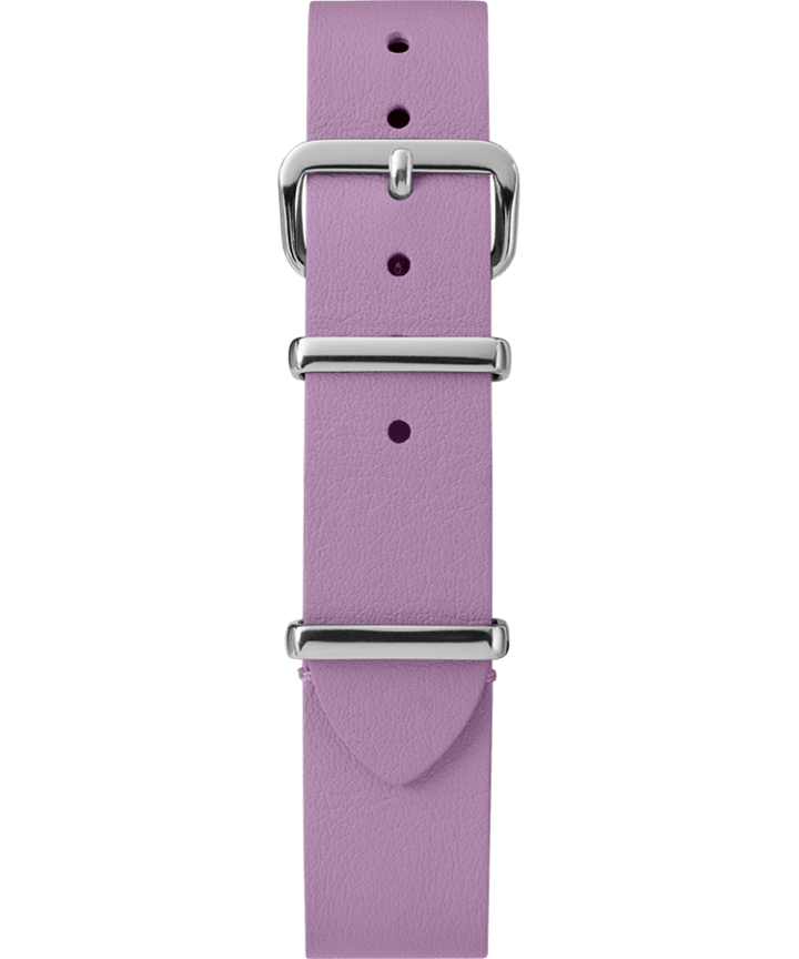 16mm Leather Slip-Thru Single Layer Strap Purple large