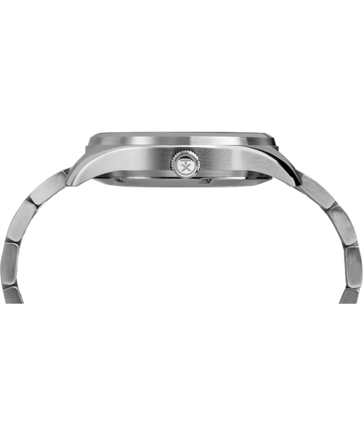 Waterbury Traditional Automatic 42mm Stainless Steel Bracelet Watch Stainless-Steel/White large