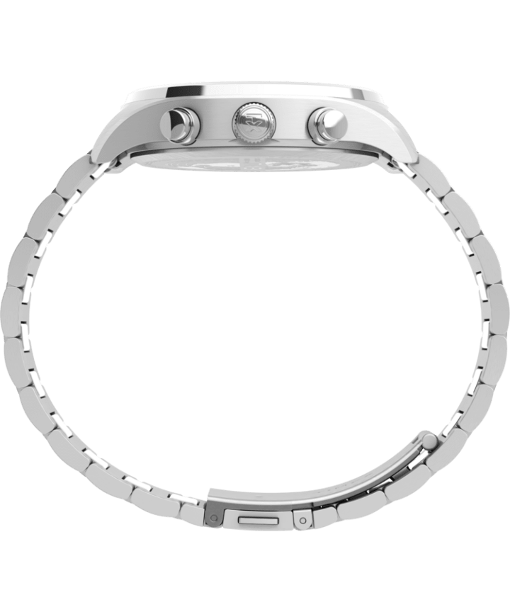Waterbury Traditional Chronograph 42mm Stainless Steel Bracelet Watch Stainless-Steel/Silver-Tone large
