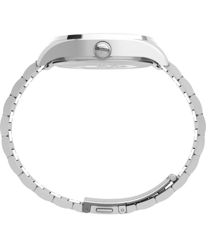 Waterbury Traditional 42mm Stainless Steel Bracelet Watch Stainless-Steel/Black large
