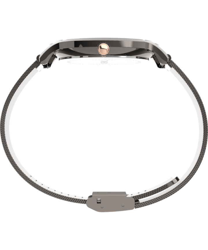 Transcend™ 38mm Stainless Steel Mesh Band Watch Gunmetal/Black large