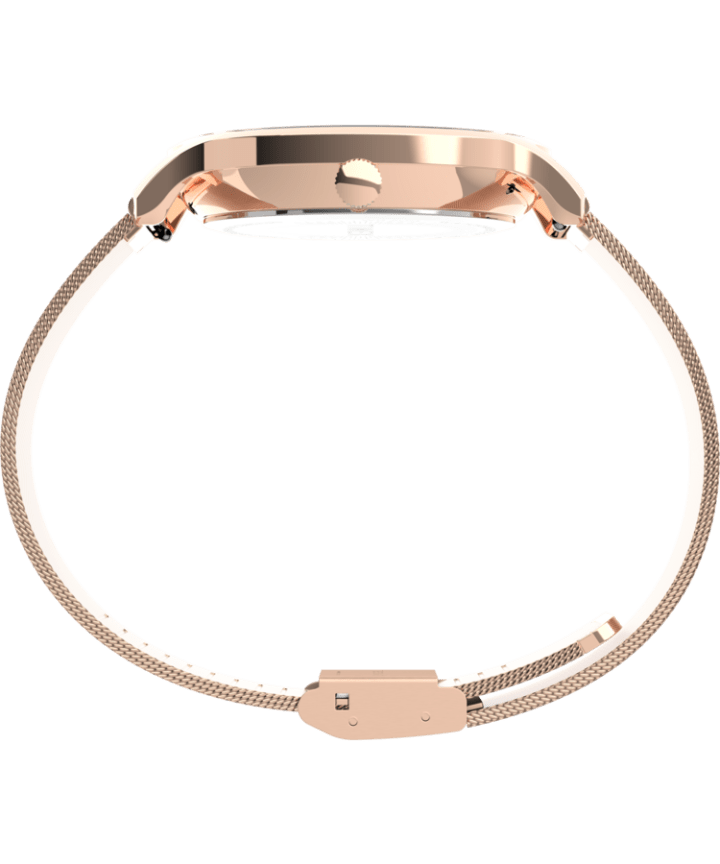 Transcend™ Multifunction 38mm Stainless Steel Mesh Band Watch Rose-Gold-Tone/Pink large