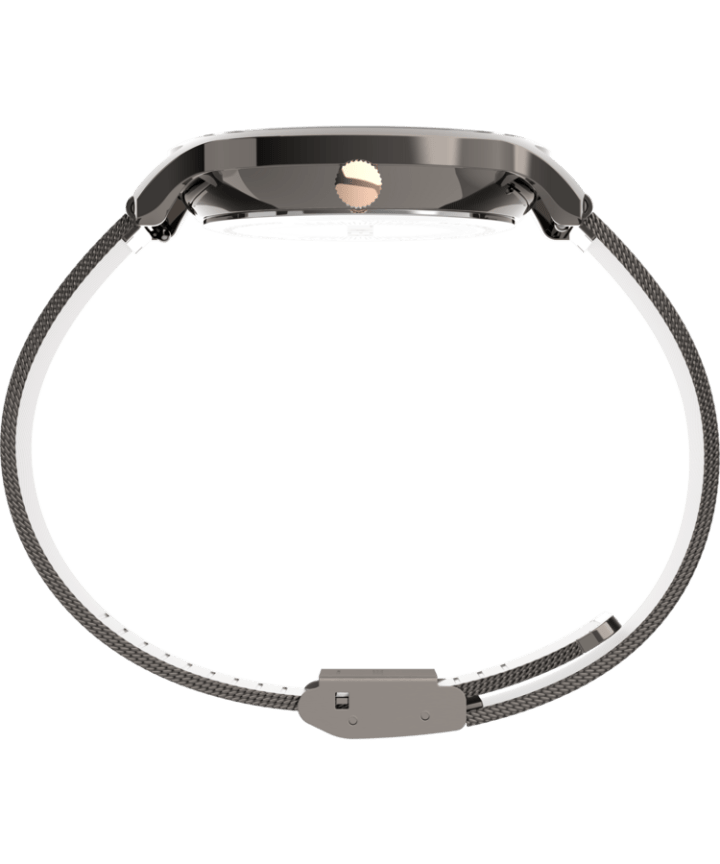 Transcend™ Multifunction 38mm Stainless Steel Mesh Band Watch Gunmetal/Black large
