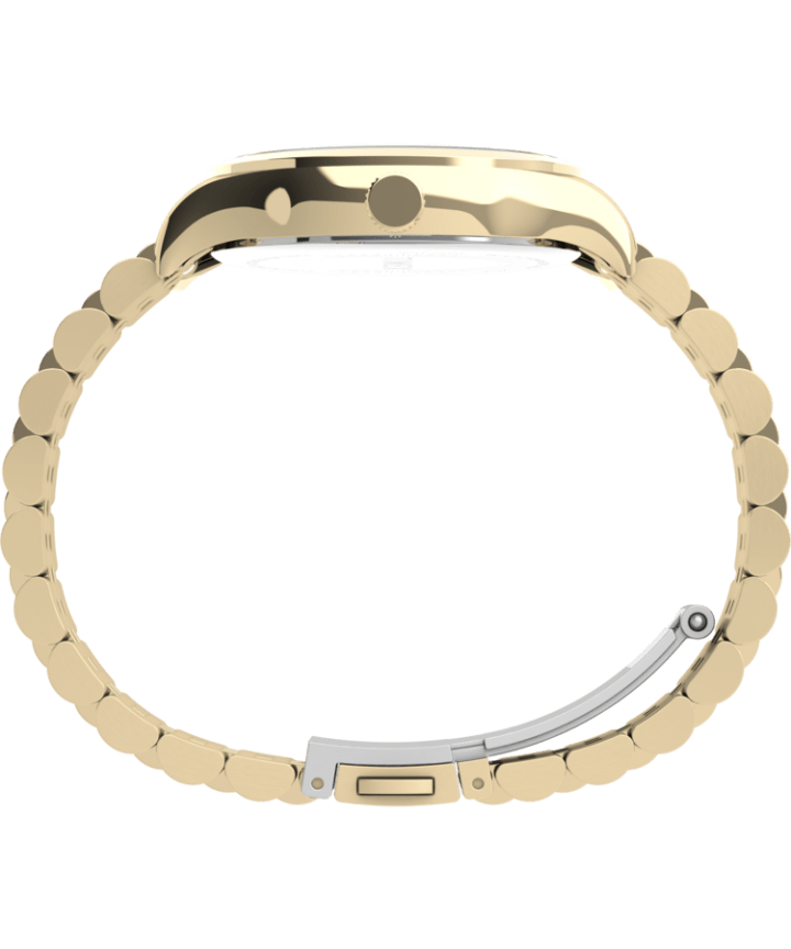 Waterbury Traditional 34mm Stainless Steel Bracelet Watch Gold-Tone/White large