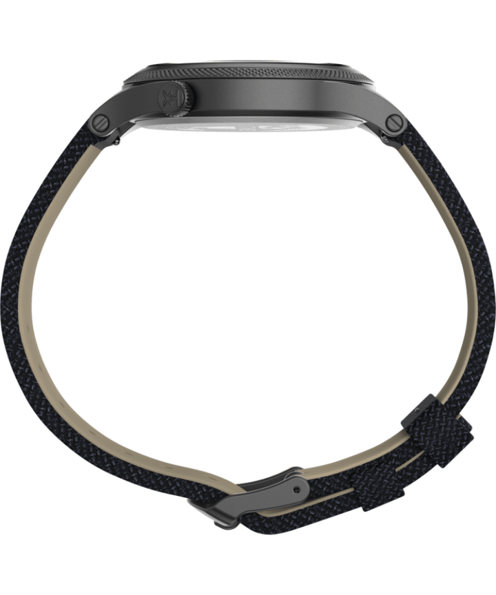 Allied LT 40mm Fabric Strap Watch Gunmetal/Blue large