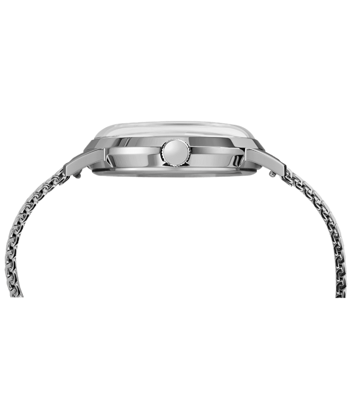 Timex x Todd Snyder Beekman 40mm Stainless Steel Mesh Band Watch Stainless-Steel/Cream large