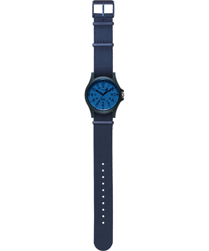 Acadia 40mm Fabric Strap Watch Blue/Blue large