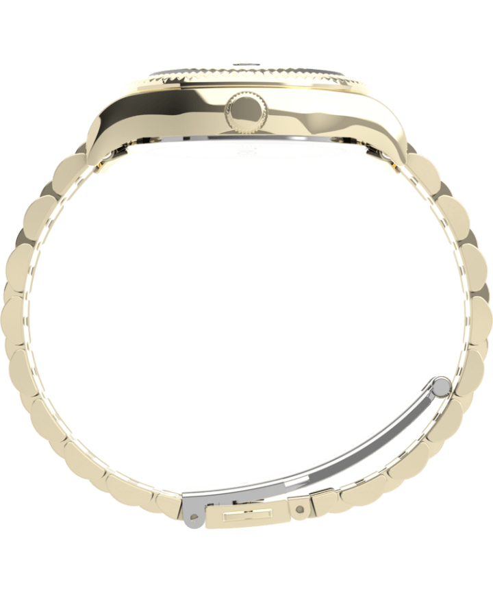 Waterbury Legacy 34mm Stainless Steel Bracelet Watch Gold-Tone/Brown large