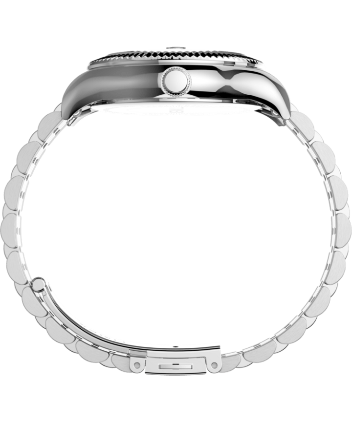 Waterbury Legacy 34mm Stainless Steel Bracelet Watch Silver-Tone/Green large