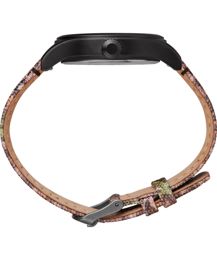 Timex Expedition Scout 40mm Fabric Strap Watch with Mossy Oak® Camo Pattern Black/Brown/Green large