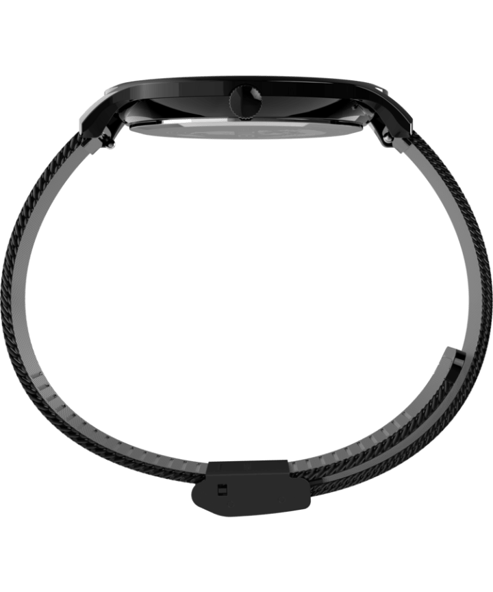 Norway 40mm Stainless Steel Mesh Band Watch Black large