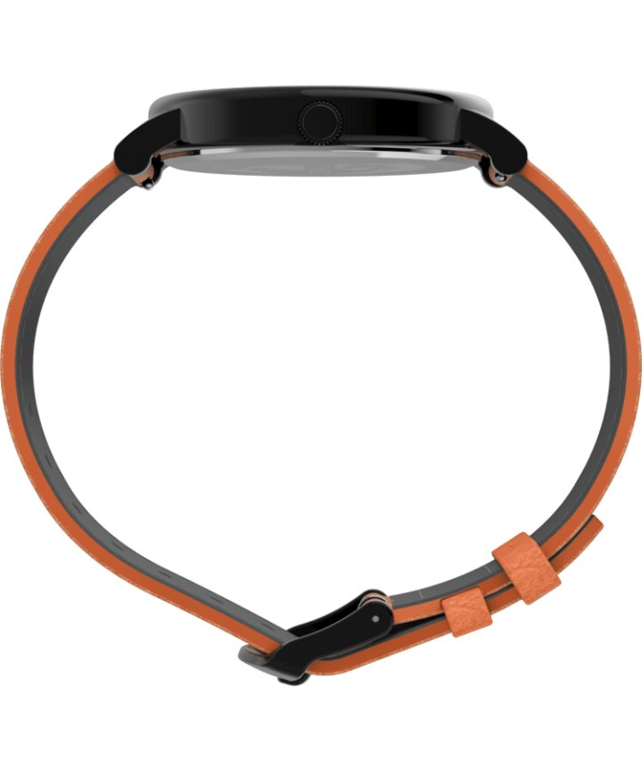 Originals 42mm Leather Strap Watch Black/Brown large