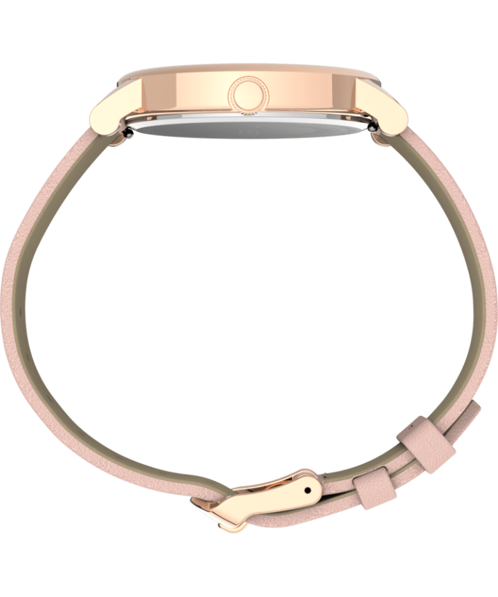 Full Bloom 38mm Leather Strap Watch Rose-Gold-Tone/Pink large