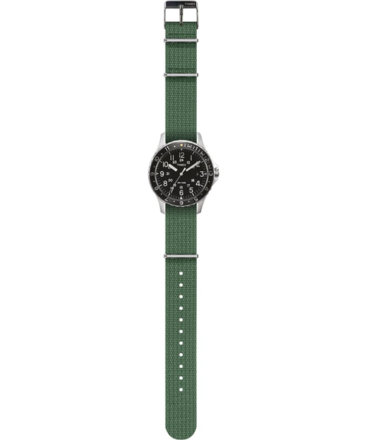 Navi Ocean 38mm Fabric Strap Watch Black/Green large