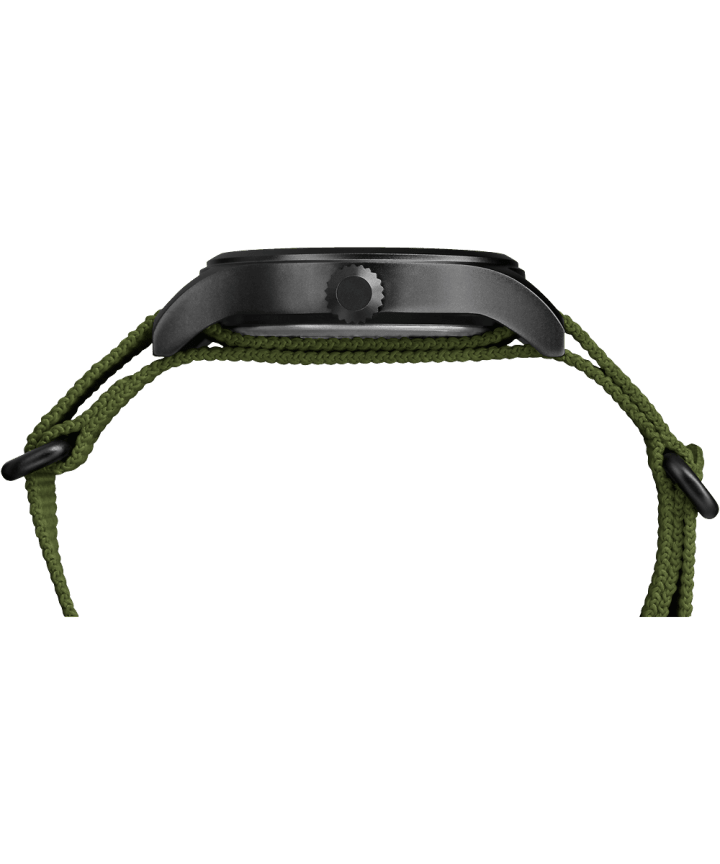 Expedition Scout 40mm Fabric Strap Watch Black/Green large