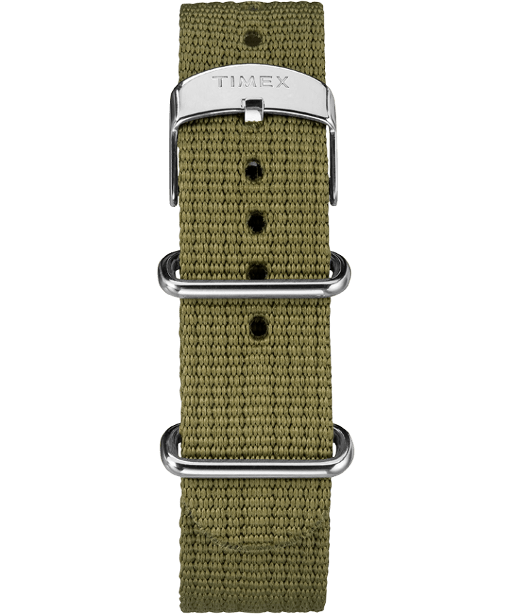 Timex x Todd Snyder Military Inspired 40mm Fabric Strap Watch Silver-Tone/Green/Black large