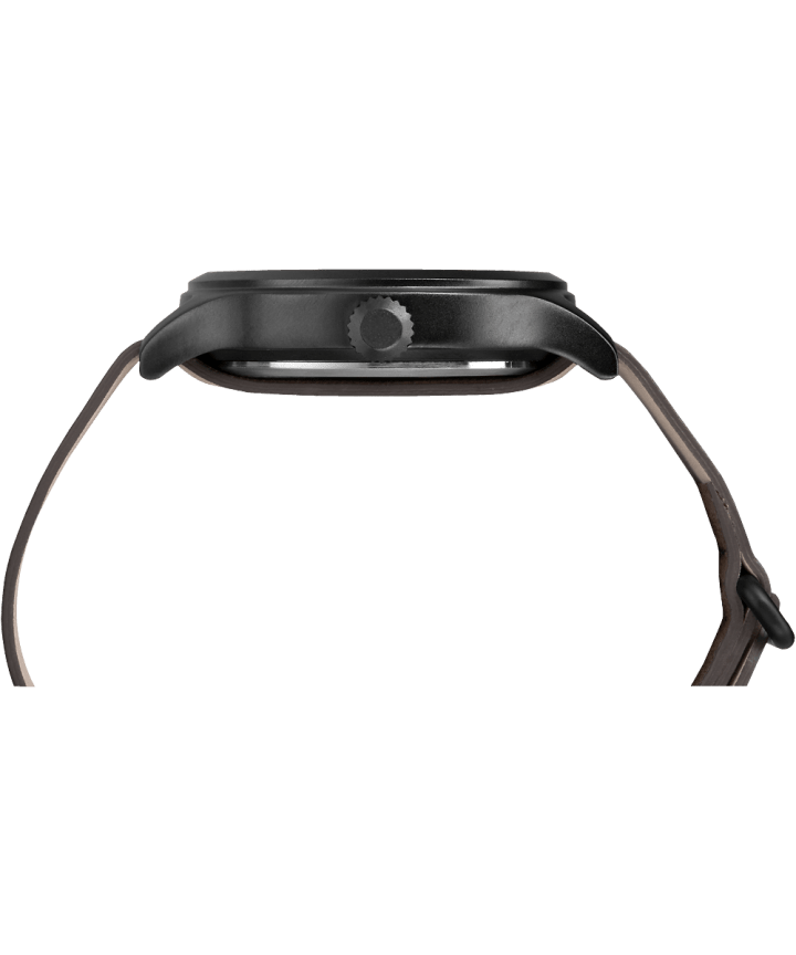 Expedition Scout 43mm Leather Strap Watch Black/Brown/Camo large
