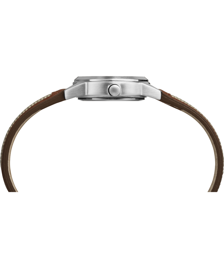 Expedition Field Mini 26mm Leather Strap Watch Chrome/Tan/Natural large