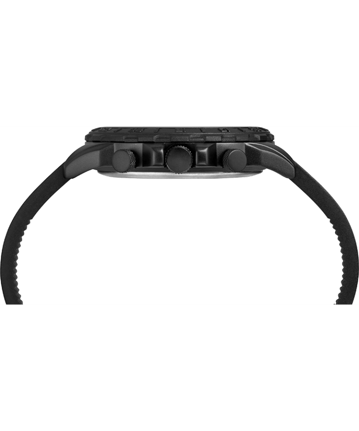 Expedition Pioneer Combo 41mm Quick-Release Silicone Strap Watch Black large