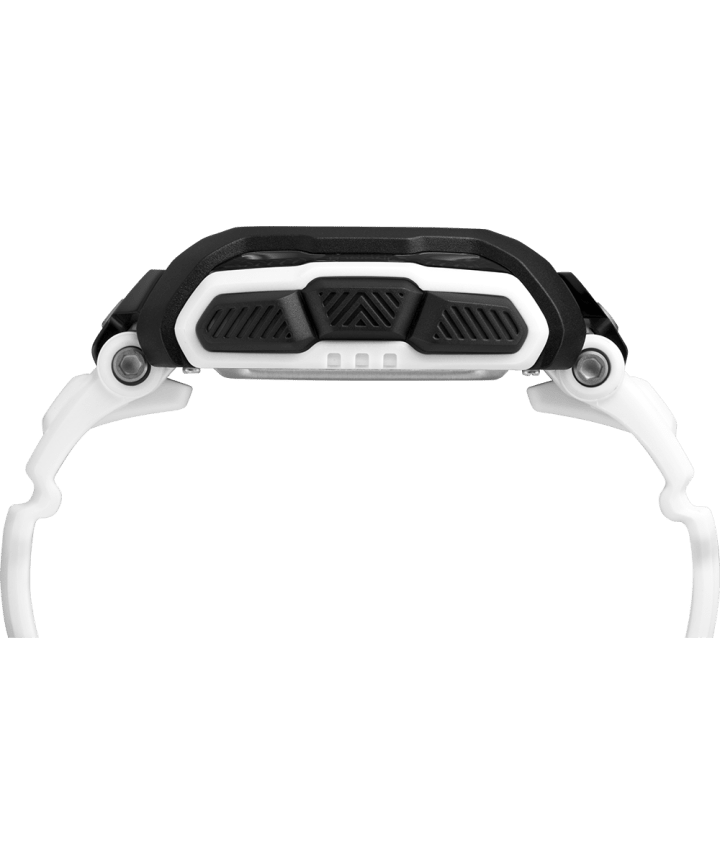 Timex Command™ Shock 54 mm, grande, bracelet en résine blanc/noir