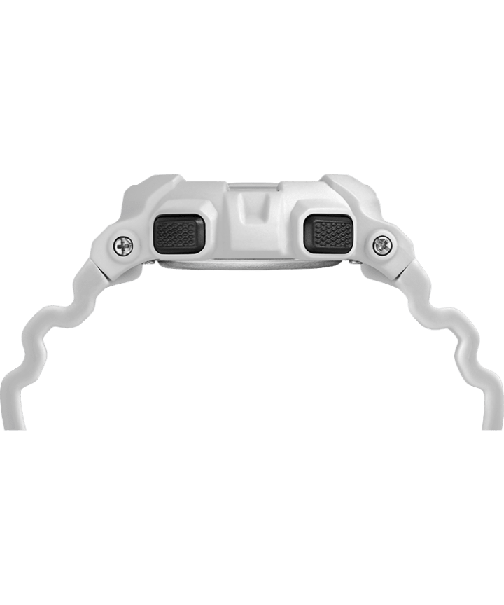 Mako DGTL™ 44MM Silicone Strap Digital Watch White/Silver-Tone large