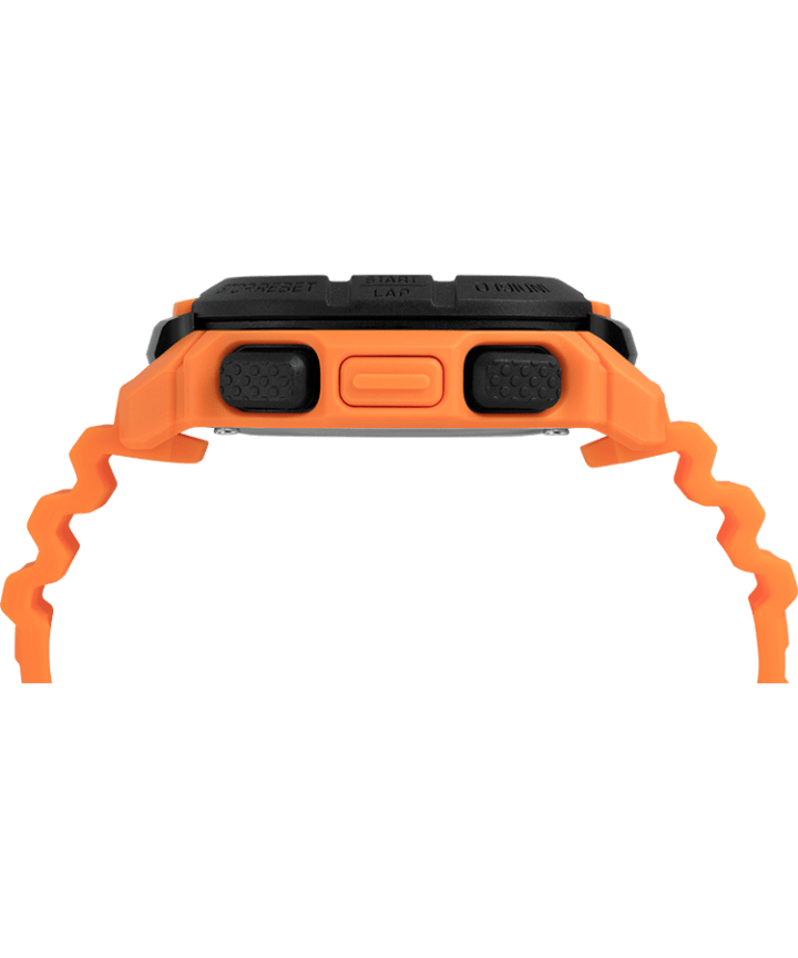 Timex Command™ 47mm Silicone Strap Watch Orange/Black large