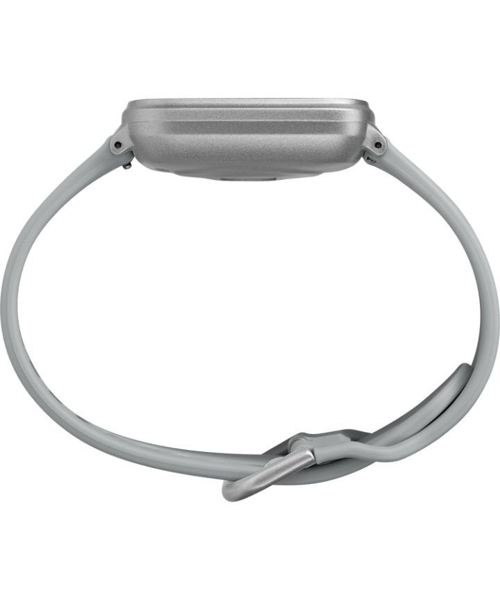 iConnect® by Timex Active 37mm Resin Strap Smartwatch Silver-Tone large