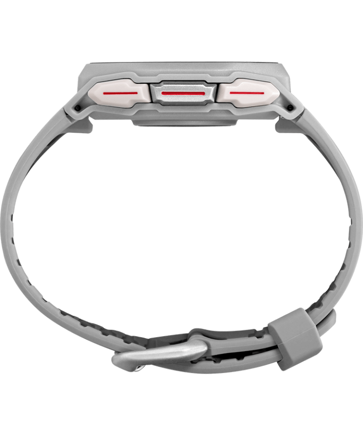 TIMEX® IRONMAN® R300 GPS 41mm Silicone Strap Watch Silver-Tone large