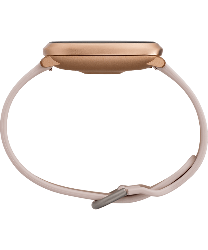 iConnect® by Timex Premium Active 36mm Silicone Strap Smartwatch Rose-Gold-Tone/Pink large