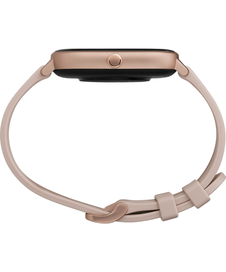 Timex Metropolitan S 36mm Silicone Strap Watch Rose-Gold-Tone/Pink large
