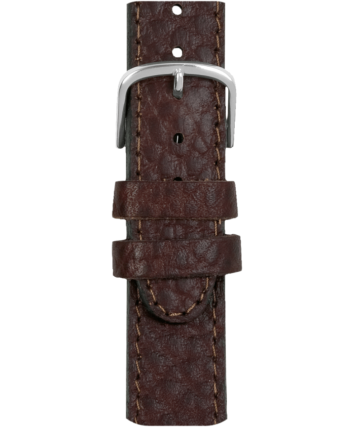 Grand bracelet en cuir brun 18 mm