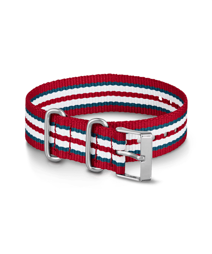 20mm Fabric Slip-Thru Single Layer Strap Red large