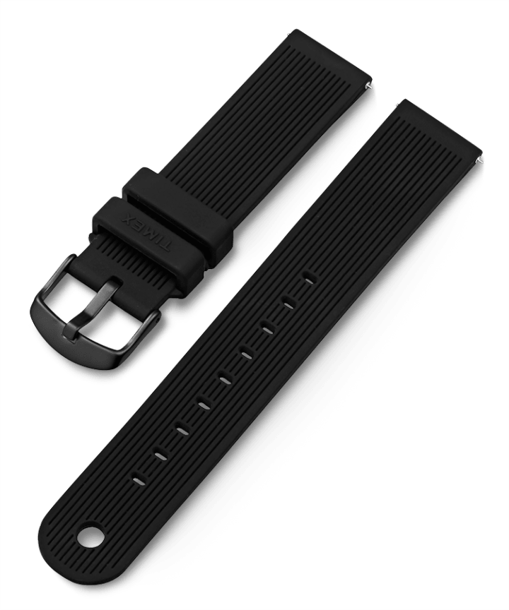 20mm Quick Release Silicone Strap Black large
