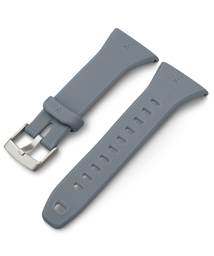 21mm Quick Release Silicone Strap Gray large