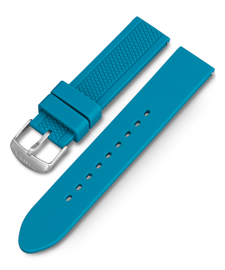 21mm Quick Release Silicone Strap Teal large