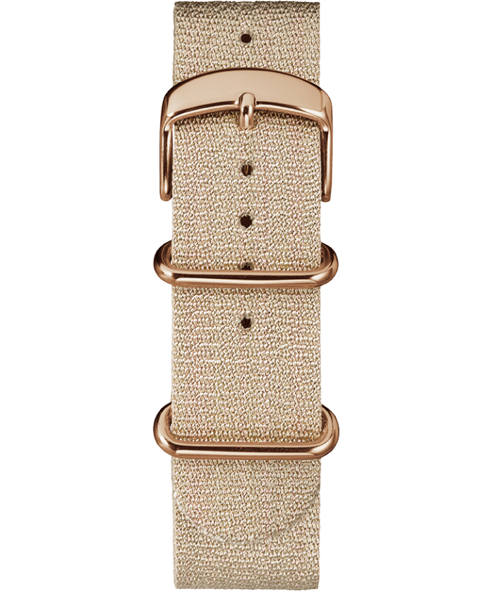 20mm Metallic Woven Fabric Slip-Thru Strap Pink large