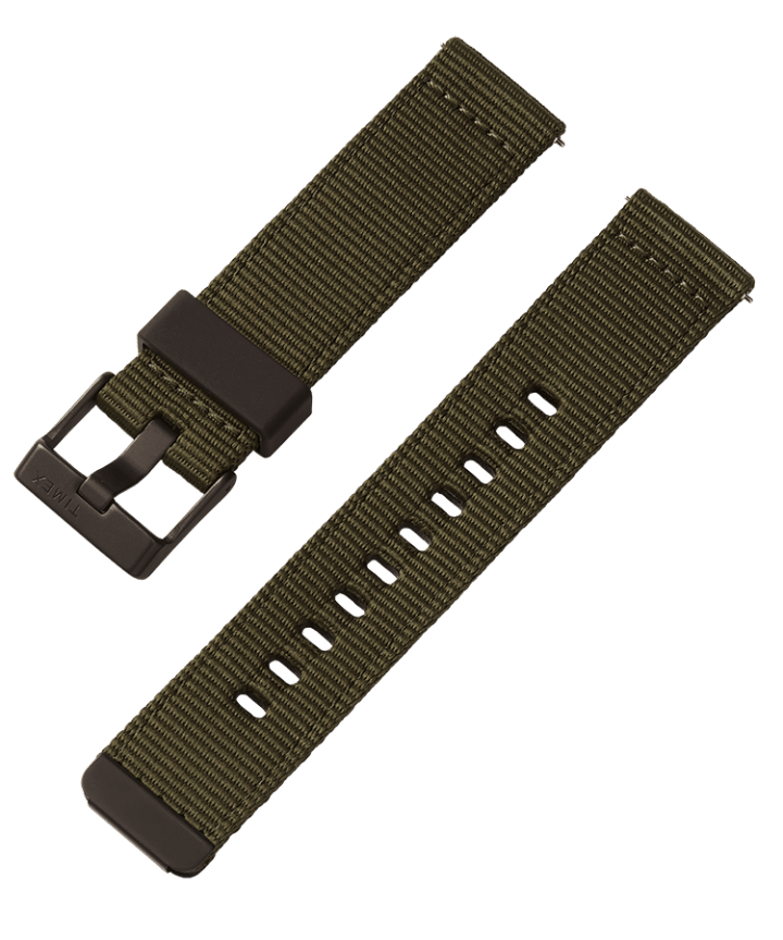 22mm Quick-Release Fabric Strap Green large