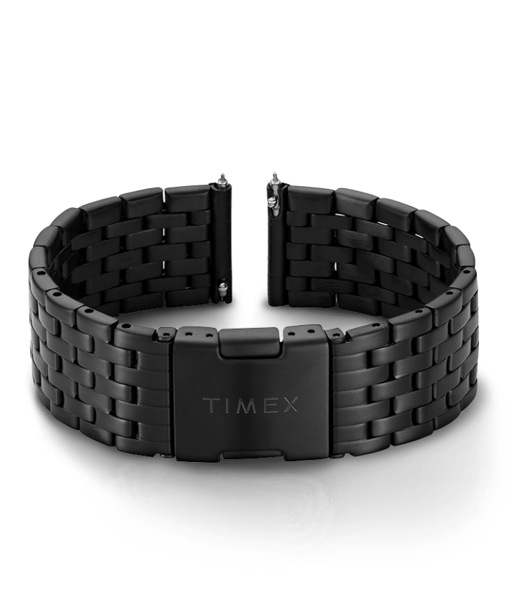 20mm Quick Release Stainless Steel Bracelet Black large