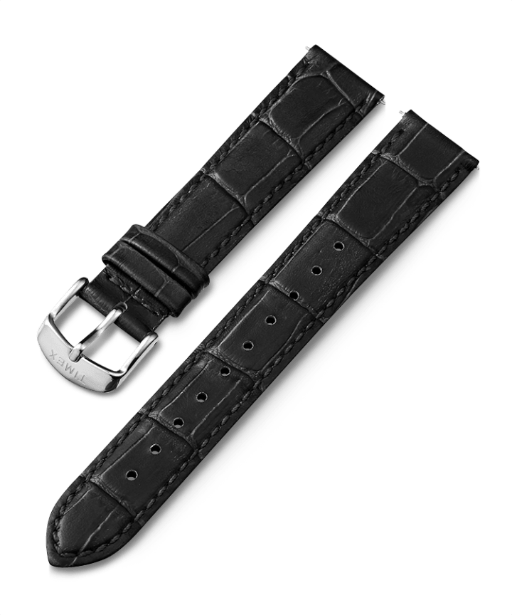 18mm Quick Release Leather Strap Czarny large